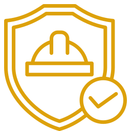 saftey compliance Safety and compliance assurance icon